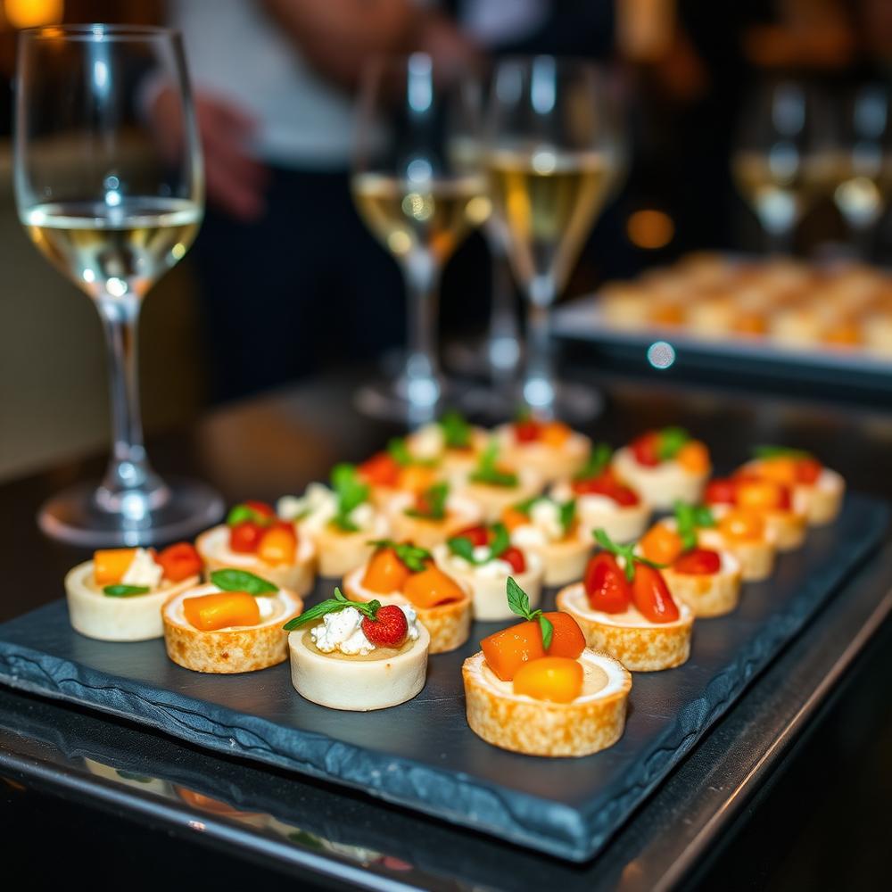 Seasonal canapé platters